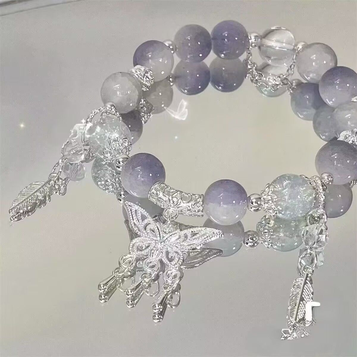 Best-selling glass butterfly bracelet with unique INS style design