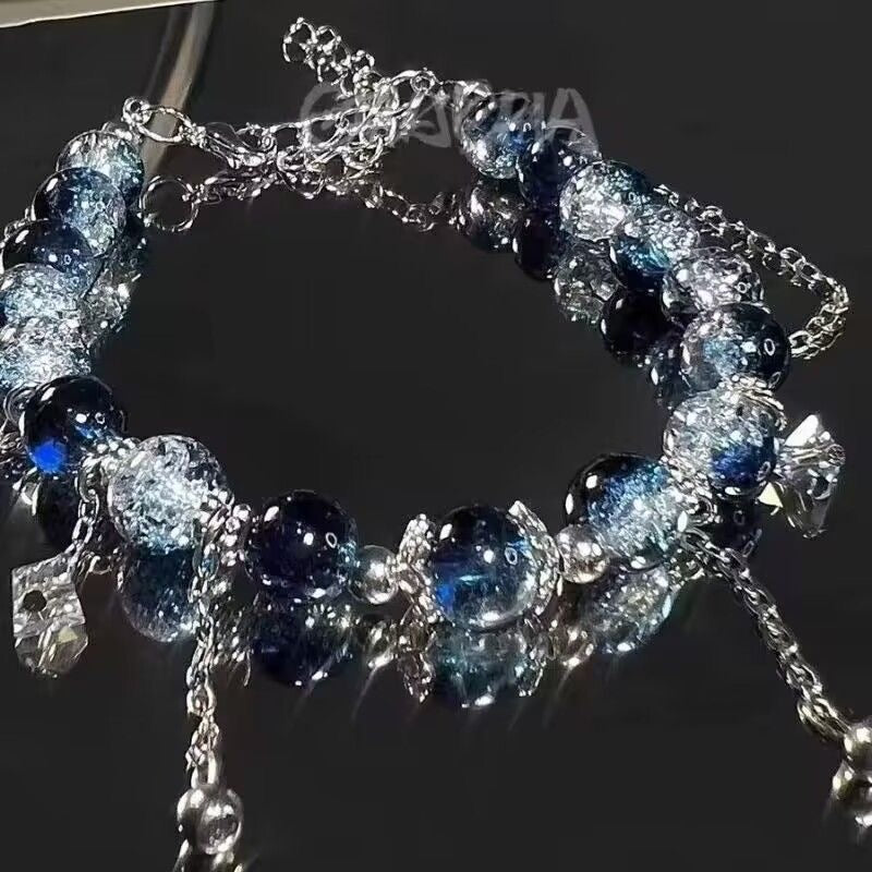 Galaxy Series Beaded Best Friends Personalized Unique Small-Scale Design Lustrous Beaded Bracelet