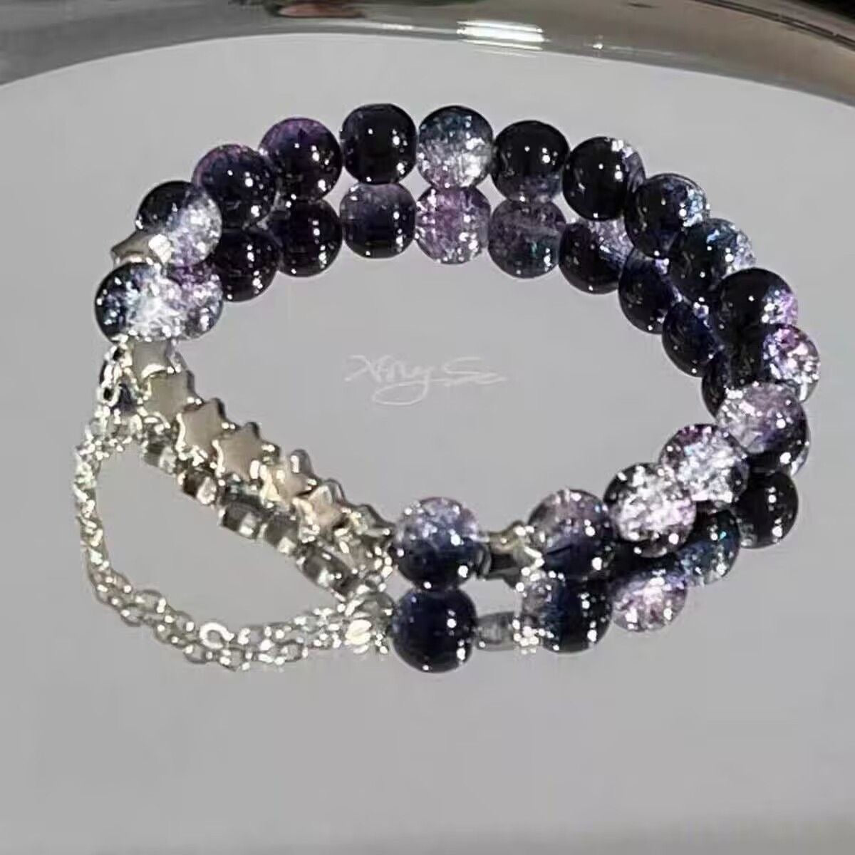 Galaxy Series Beaded Best Friends Personalized Unique Small-Scale Design Lustrous Beaded Bracelet