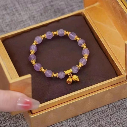A new Chinese-style glass bead bracelet as a birthday gift for your girlfriend